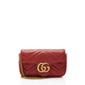 Gucci Matelasse Leather GG Marmont Mini Flap Bag
