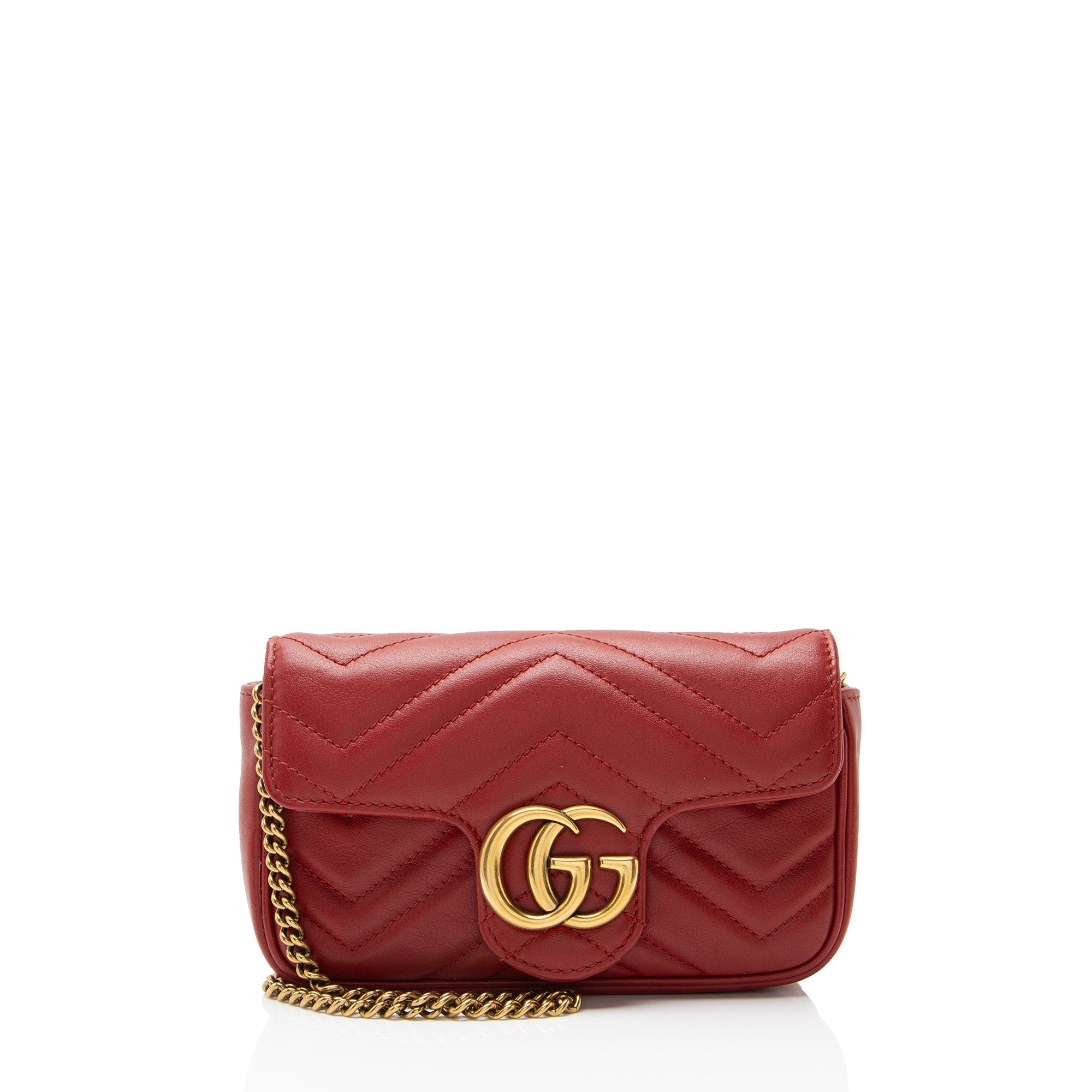 Gucci Matelasse Leather GG Marmont Mini Flap Bag
