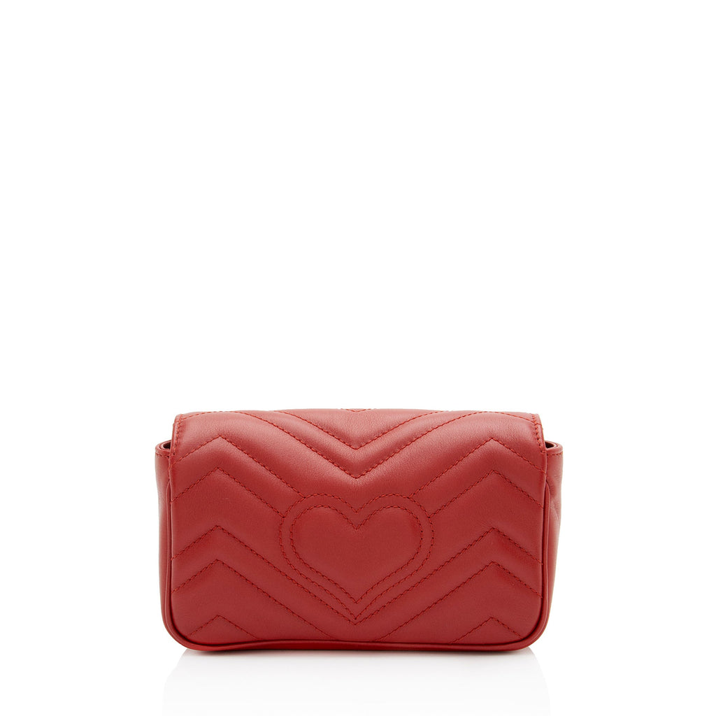 Gucci Matelasse Leather GG Marmont Mini Flap Bag