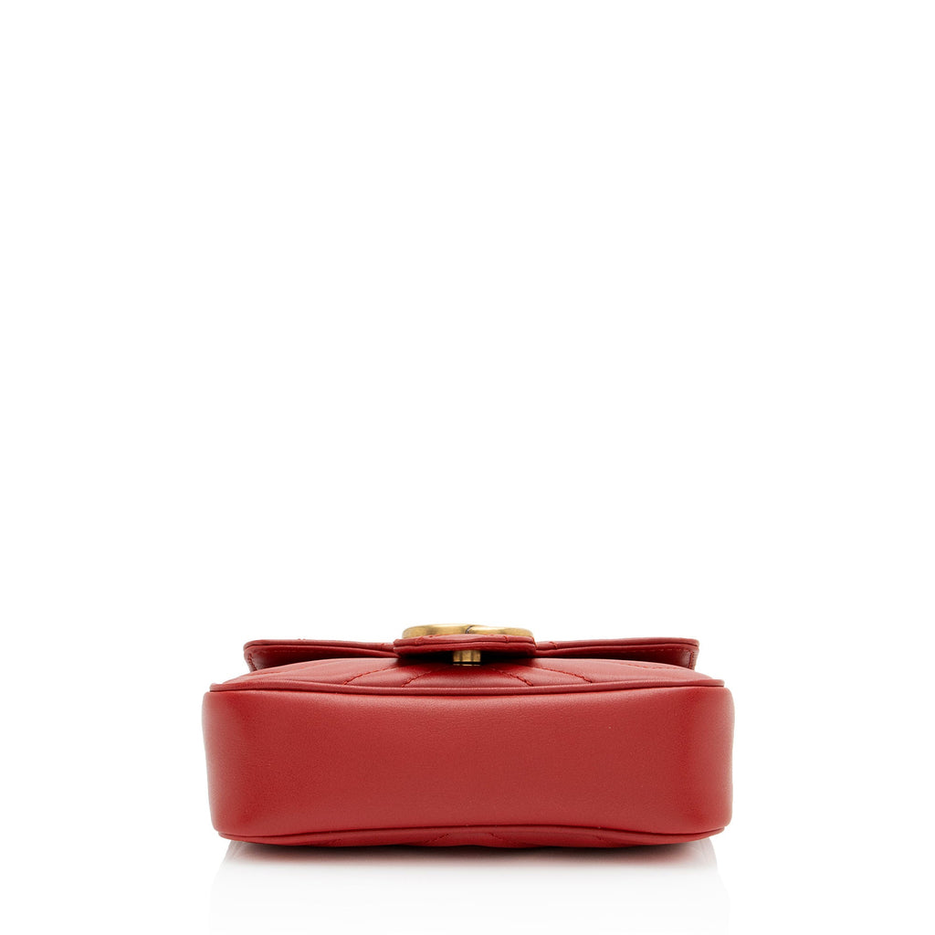 Gucci Matelasse Leather GG Marmont Mini Flap Bag