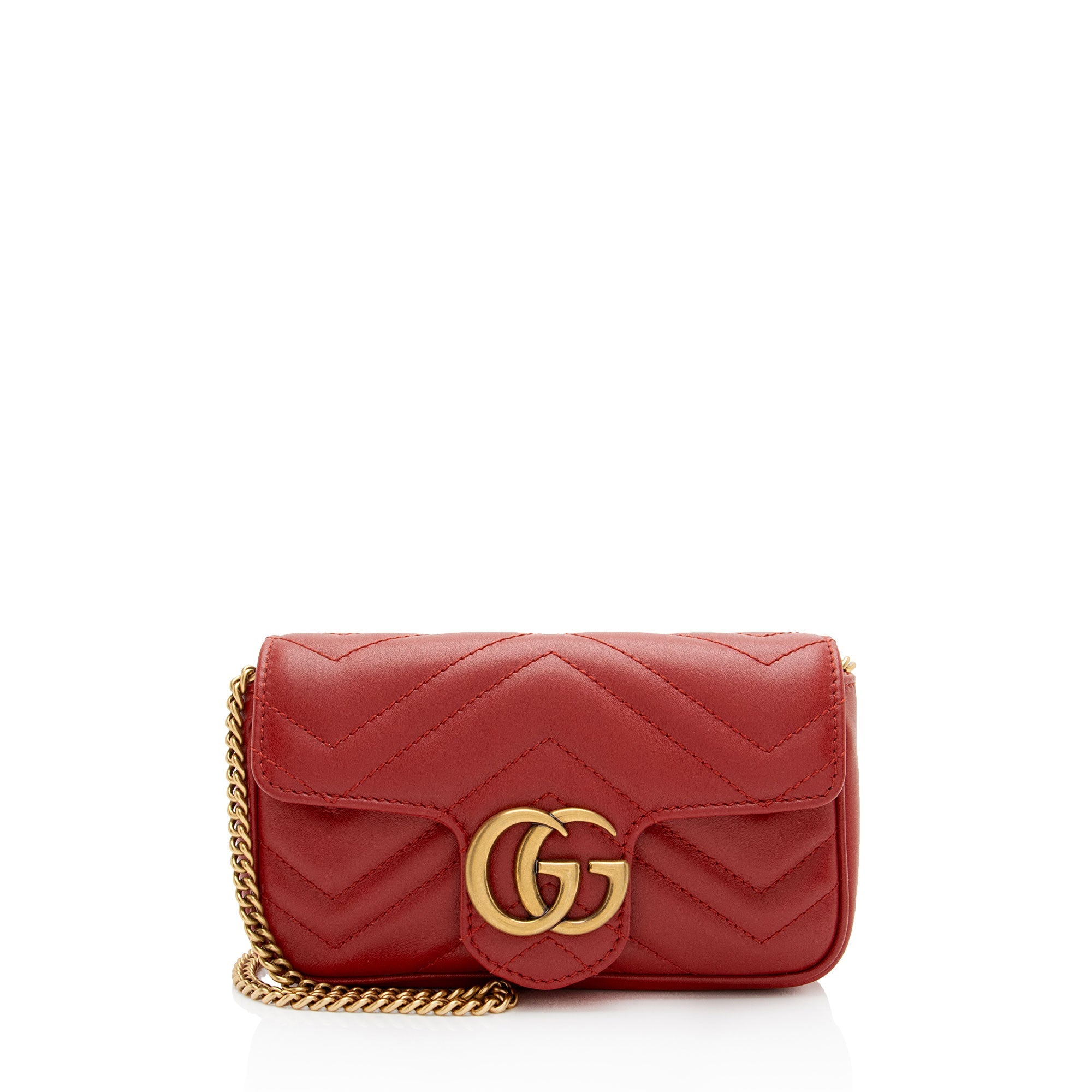 Gucci Matelasse Leather GG Marmont Mini Flap Bag