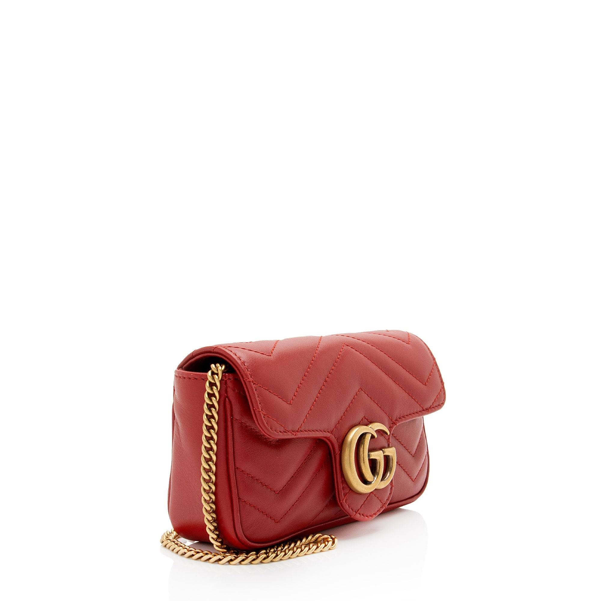 Gucci Matelasse Leather GG Marmont Mini Flap Bag