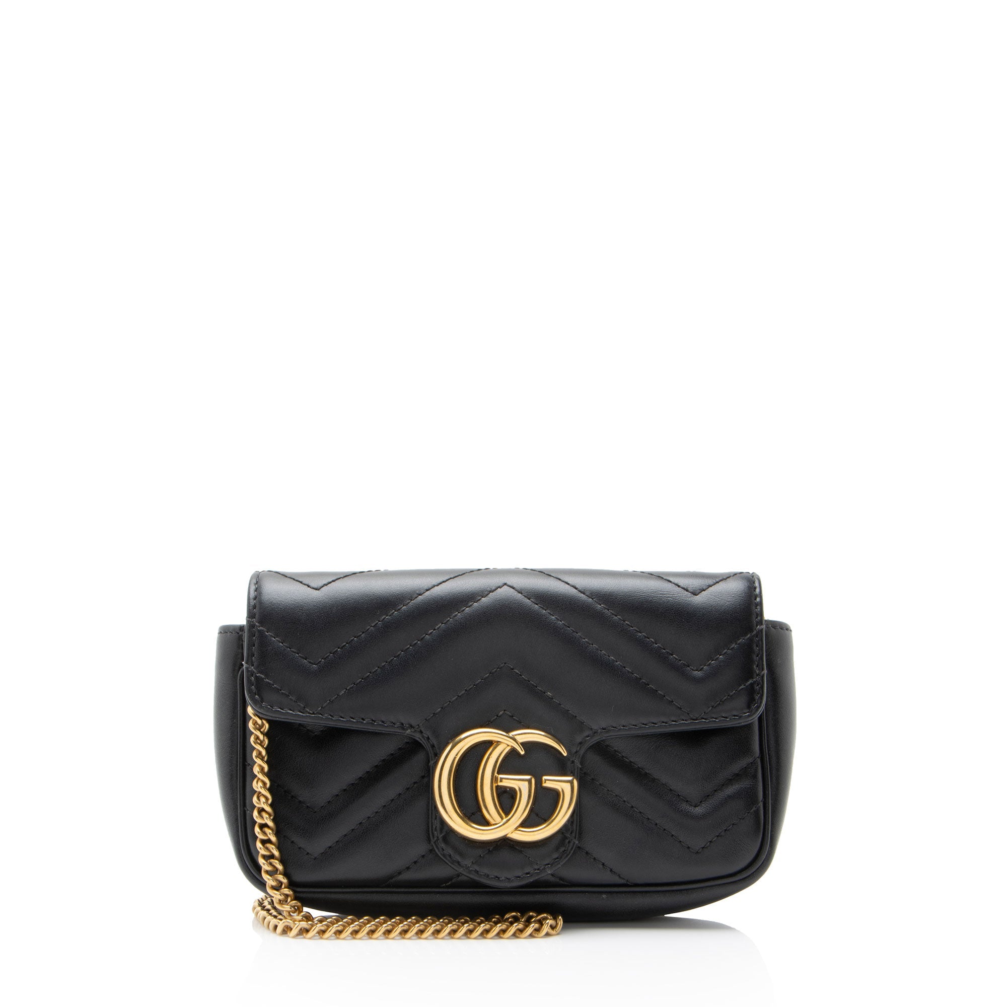Gucci Matelasse Leather GG Marmont Mini Flap Bag