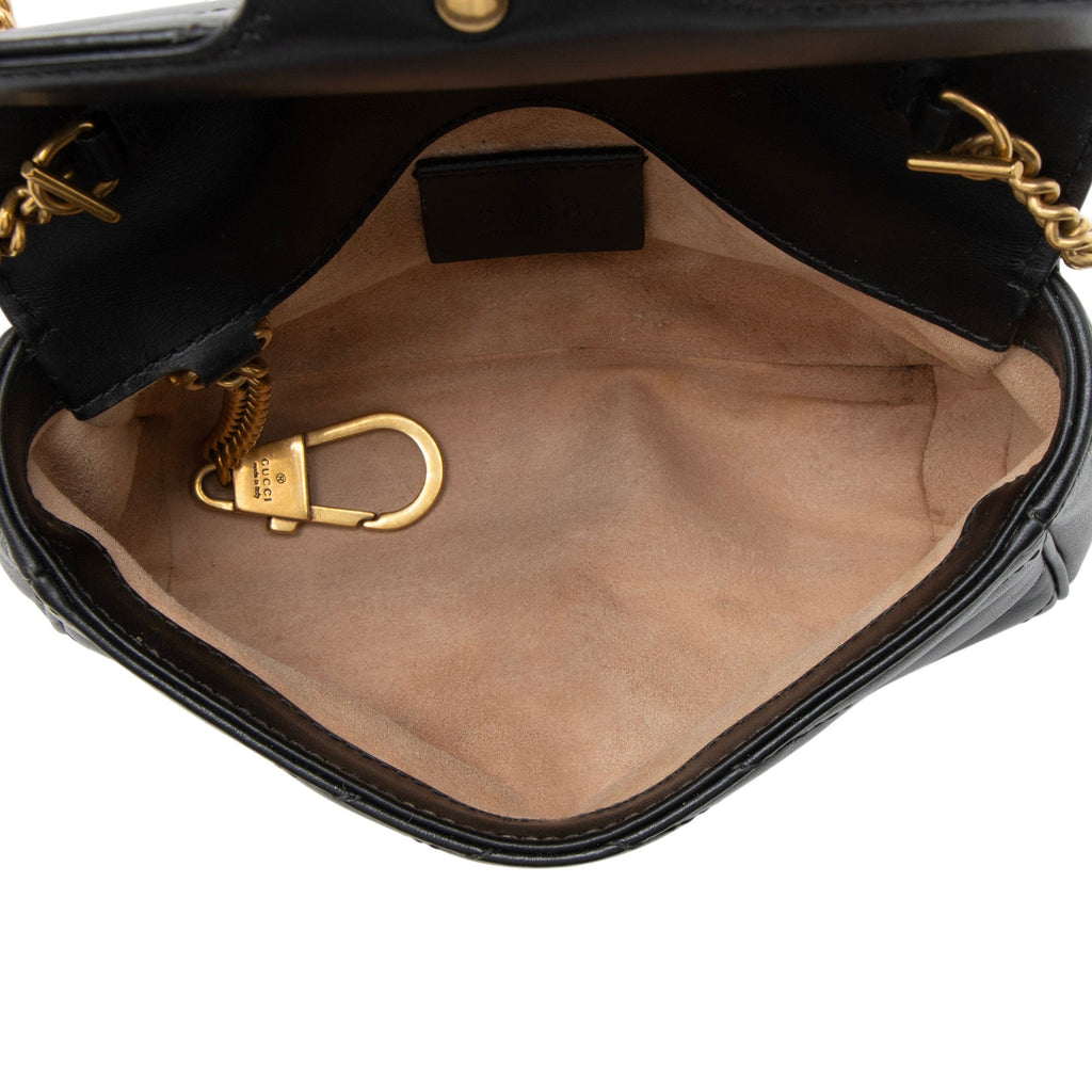 Gucci Matelasse Leather GG Marmont Mini Flap Bag