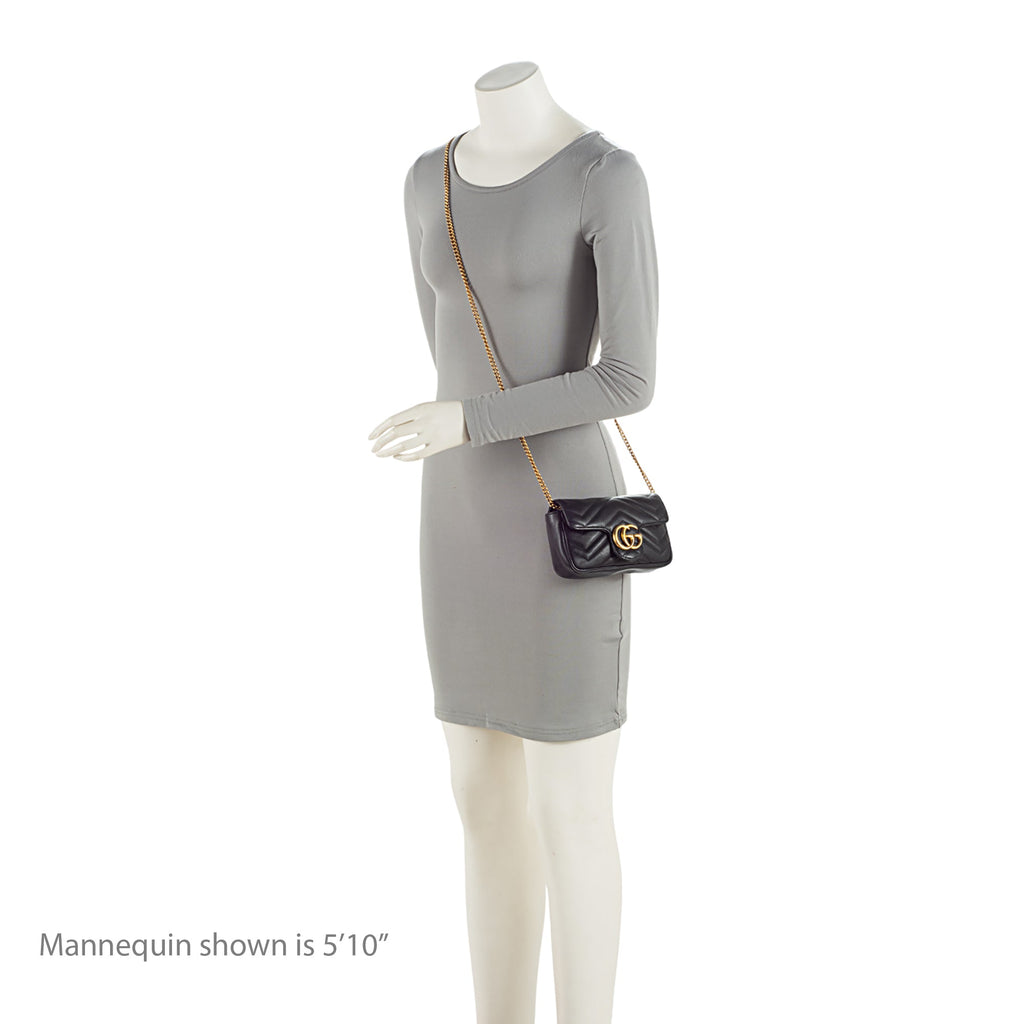 Gucci Matelasse Leather GG Marmont Mini Flap Bag