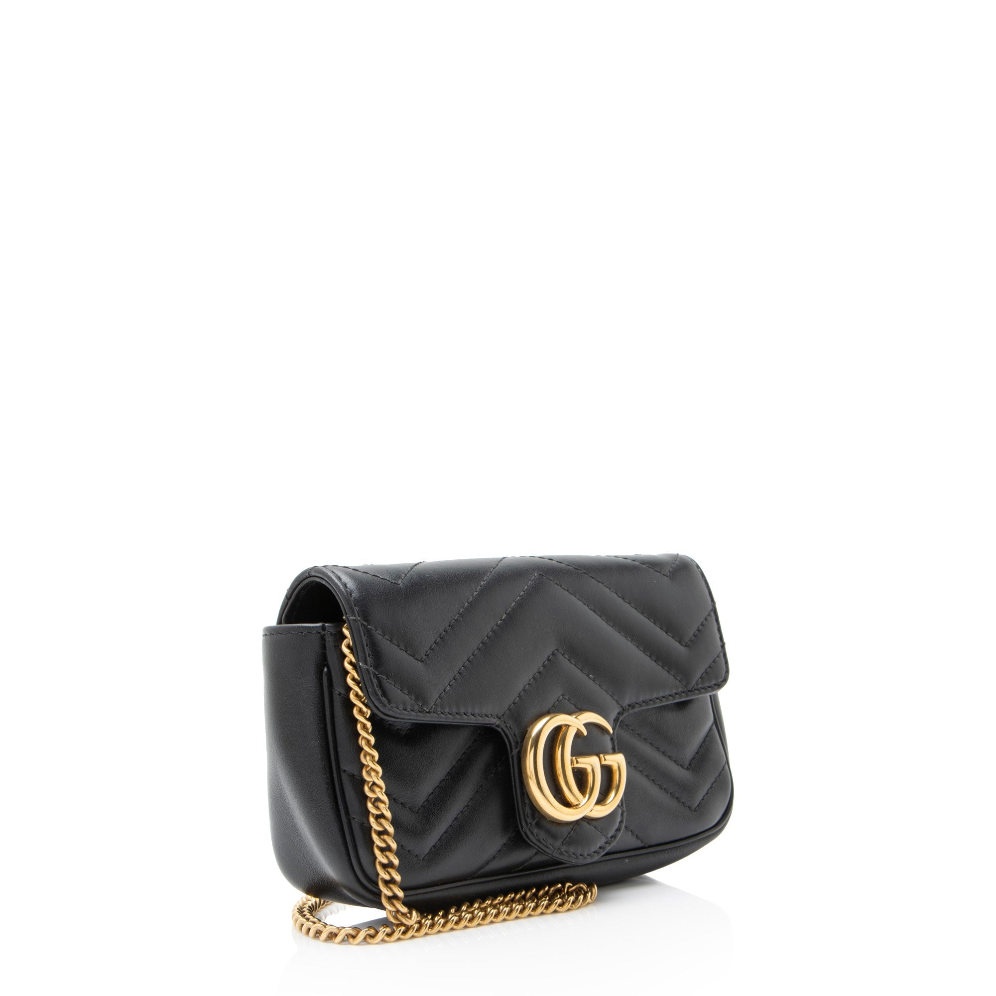 Gucci Matelasse Leather GG Marmont Mini Flap Bag