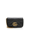 Gucci Matelasse Leather GG Marmont Mini Flap Bag