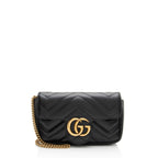Gucci Matelasse Leather GG Marmont Mini Flap Bag
