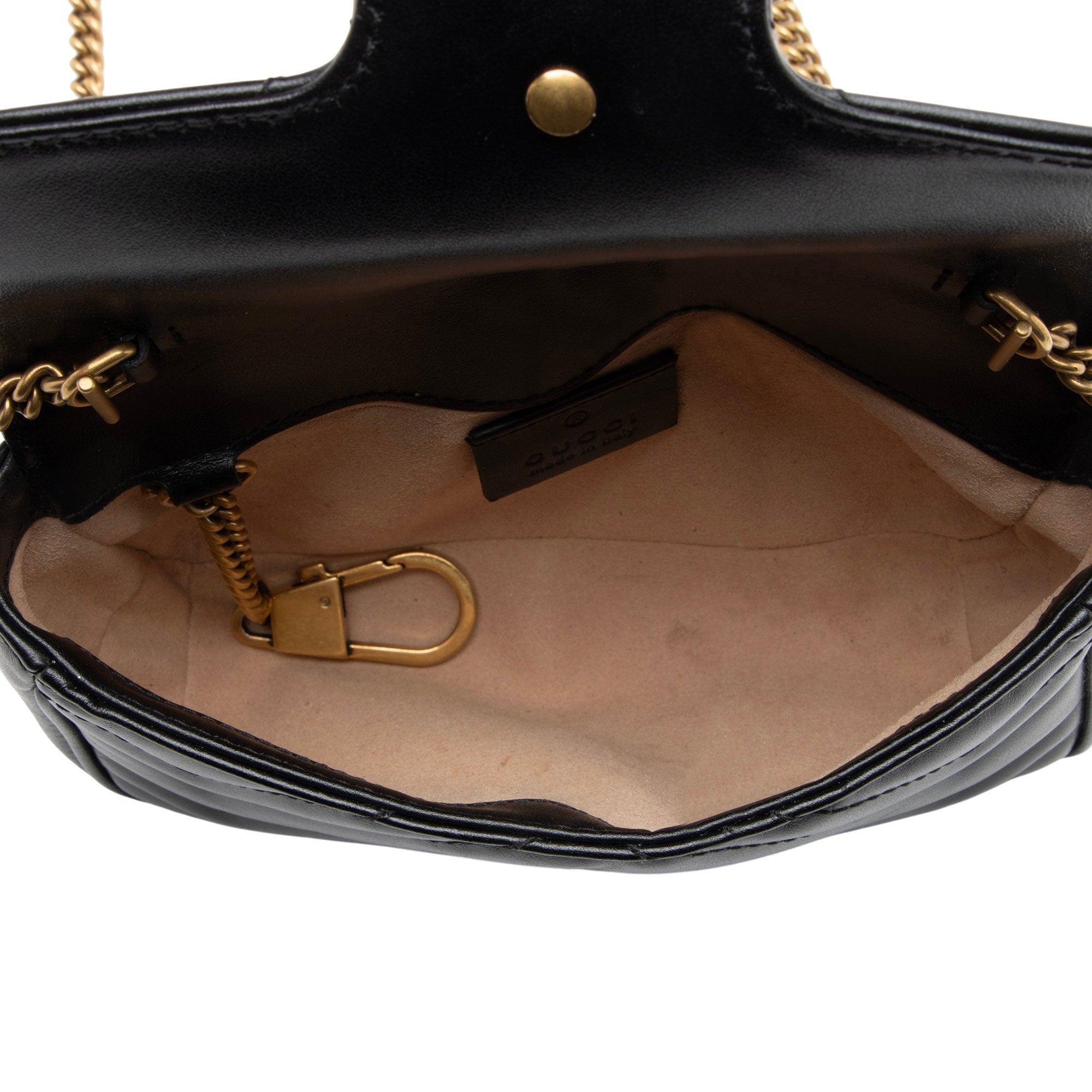 Gucci Matelasse Leather GG Marmont Mini Flap Bag