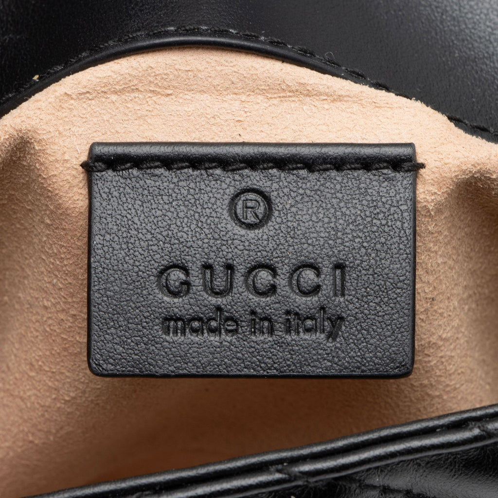 Gucci Matelasse Leather GG Marmont Mini Flap Bag