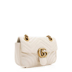 Gucci Matelasse Leather GG Marmont Mini Shoulder Bag (SHF-20163)
