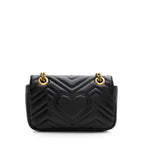 Gucci Matelasse Leather GG Marmont Mini Shoulder Bag (SHF-22608)