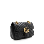 Gucci Matelasse Leather GG Marmont Mini Shoulder Bag (SHF-22608)