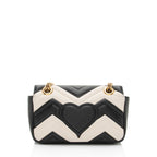 Gucci Matelasse Leather GG Marmont Two Tone Mini Flap Bag (SHF-GrfDUZ)