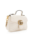 Gucci Matelasse Leather GG Marmont Mini Top Handle Bag (SHF-19549)