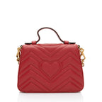 Gucci Matelasse Leather GG Marmont Mini Top Handle (SHF-JQUu1n)