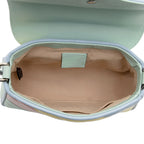 Gucci Diagonal Matelasse Leather GG Marmont Mini Top Handle