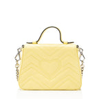 Gucci Matelasse Leather GG Marmont Mini Top Handle