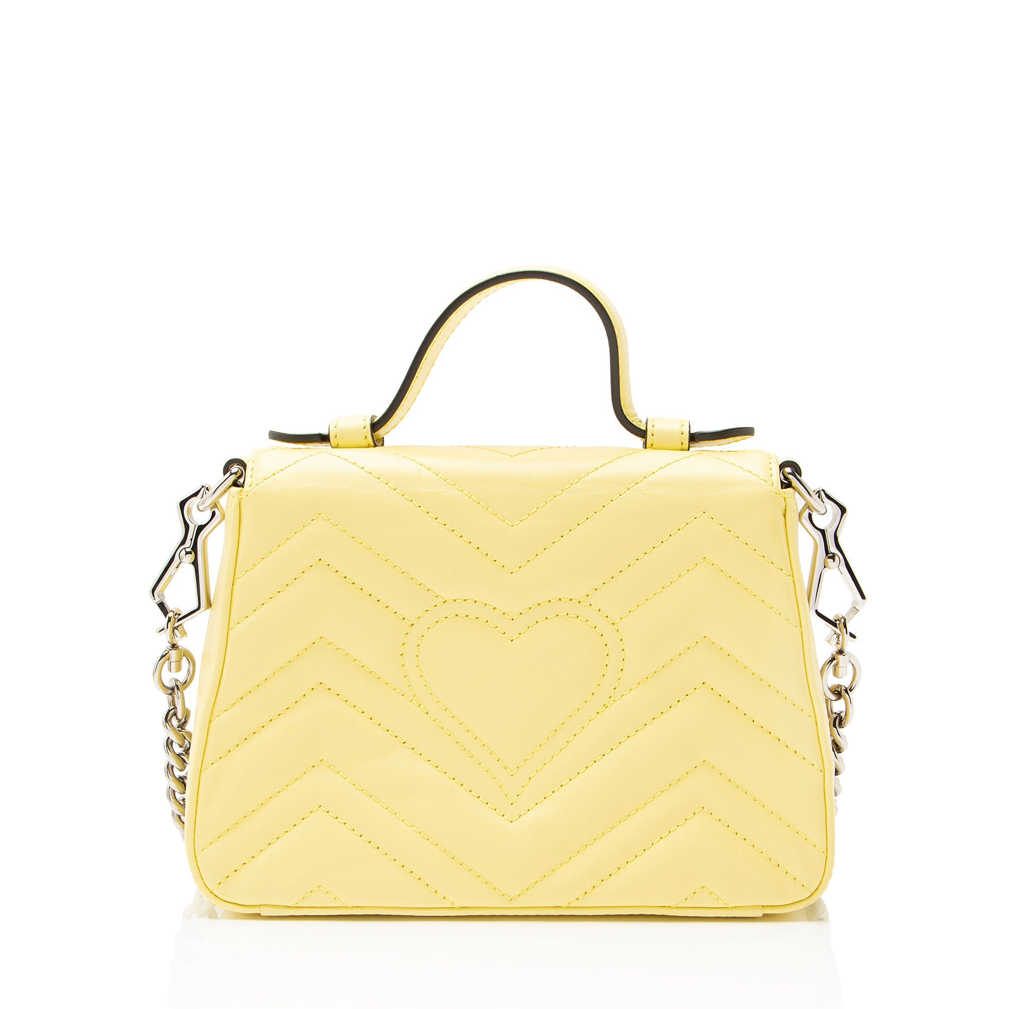 Gucci Matelasse Leather GG Marmont Mini Top Handle