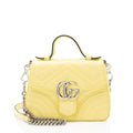Gucci Matelasse Leather GG Marmont Mini Top Handle