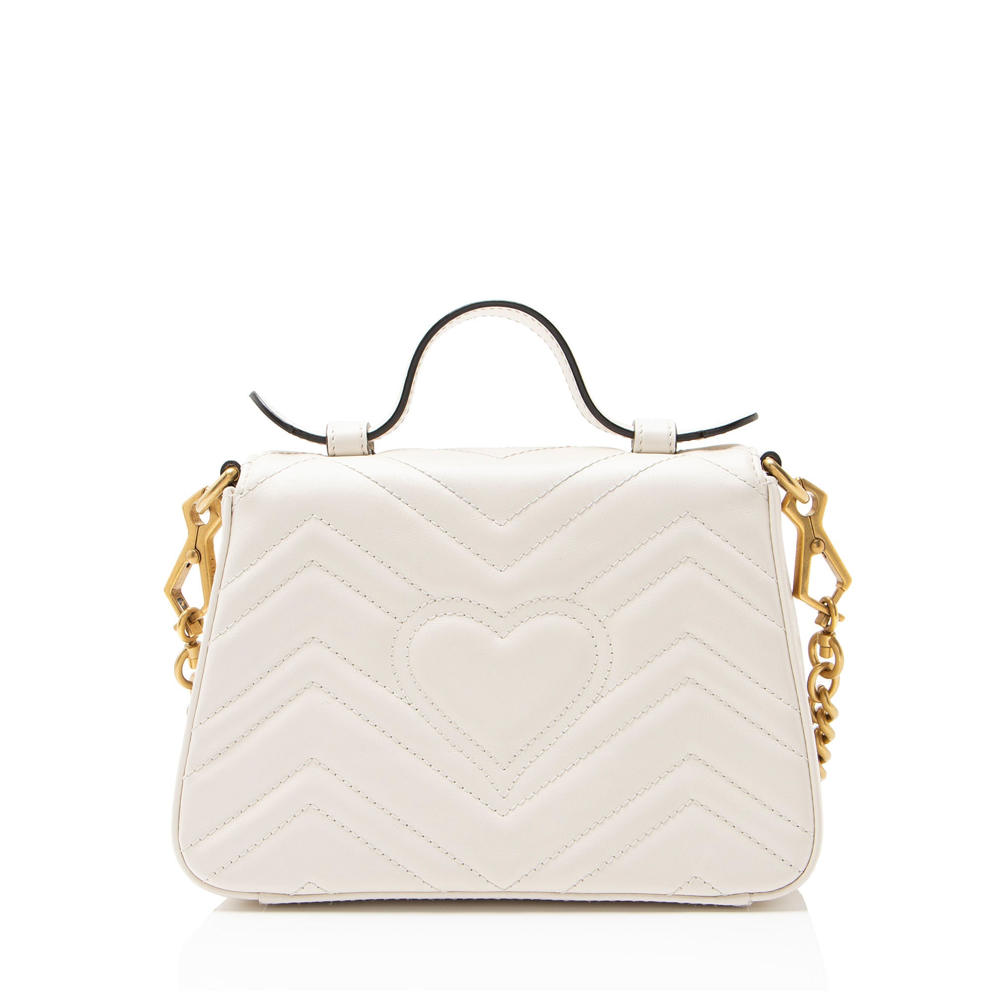 Gucci Matelasse Leather GG Marmont Mini Top Handle