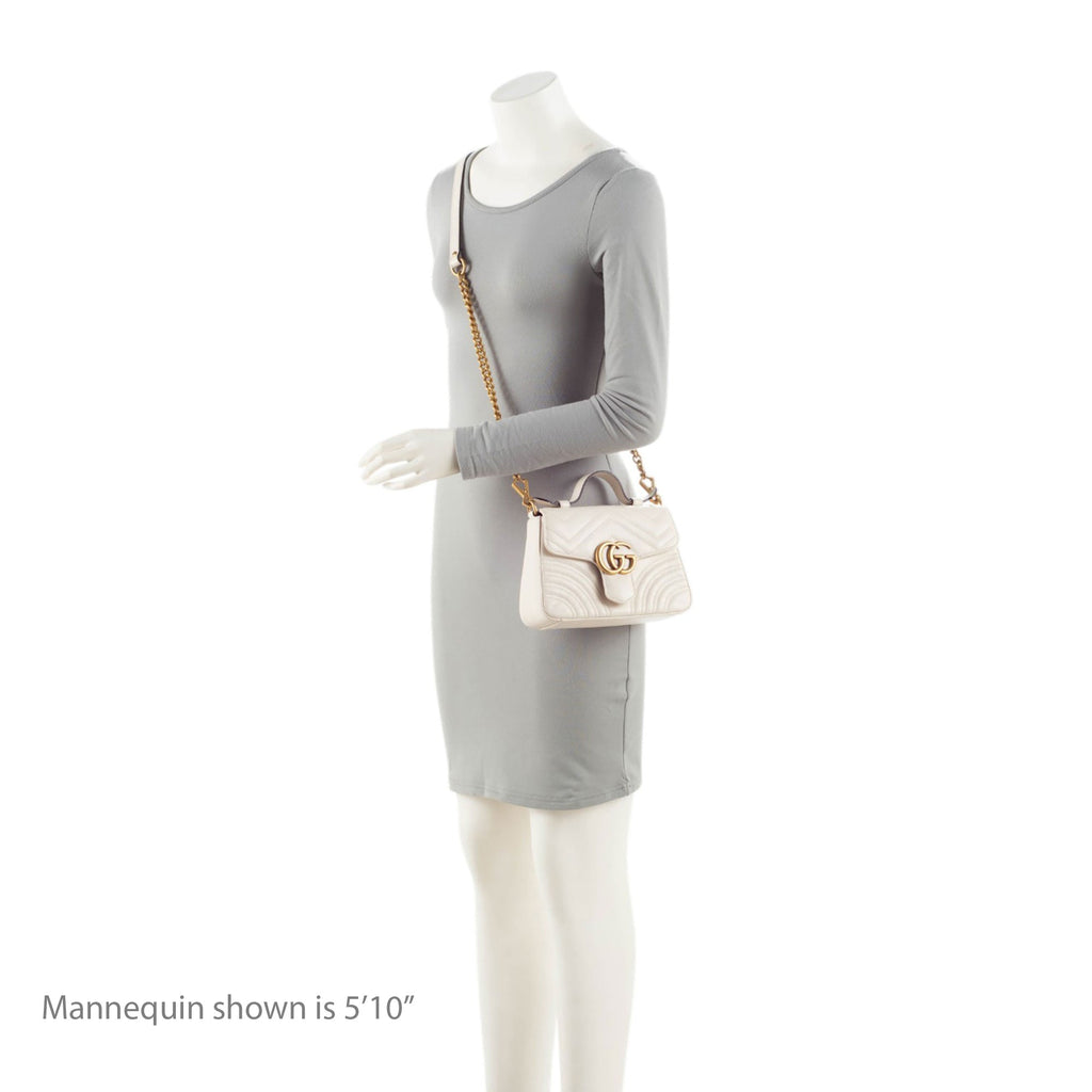 Gucci Matelasse Leather GG Marmont Mini Top Handle