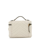 Gucci Matelasse Leather GG Marmont Mini Vanity Top Handle (SHF-OIkIzL)