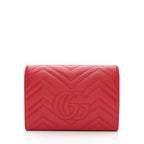 Gucci Matelasse Leather GG Marmont Mini Wallet on Chain Bag (SHF-2R5i8G)