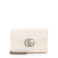 Gucci Matelasse Leather GG Marmont Mini Wallet on Chain Bag (SHF-NRc6CP)