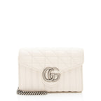 Gucci Matelasse Leather GG Marmont Mini Wallet on Chain Bag (SHF-NRc6CP)