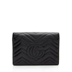 Gucci Matelasse Leather GG Marmont Mini Wallet on Chain Bag (SHF-0WR0OD)