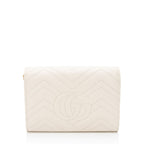 Gucci Matelasse Leather GG Marmont Wallet on Chain