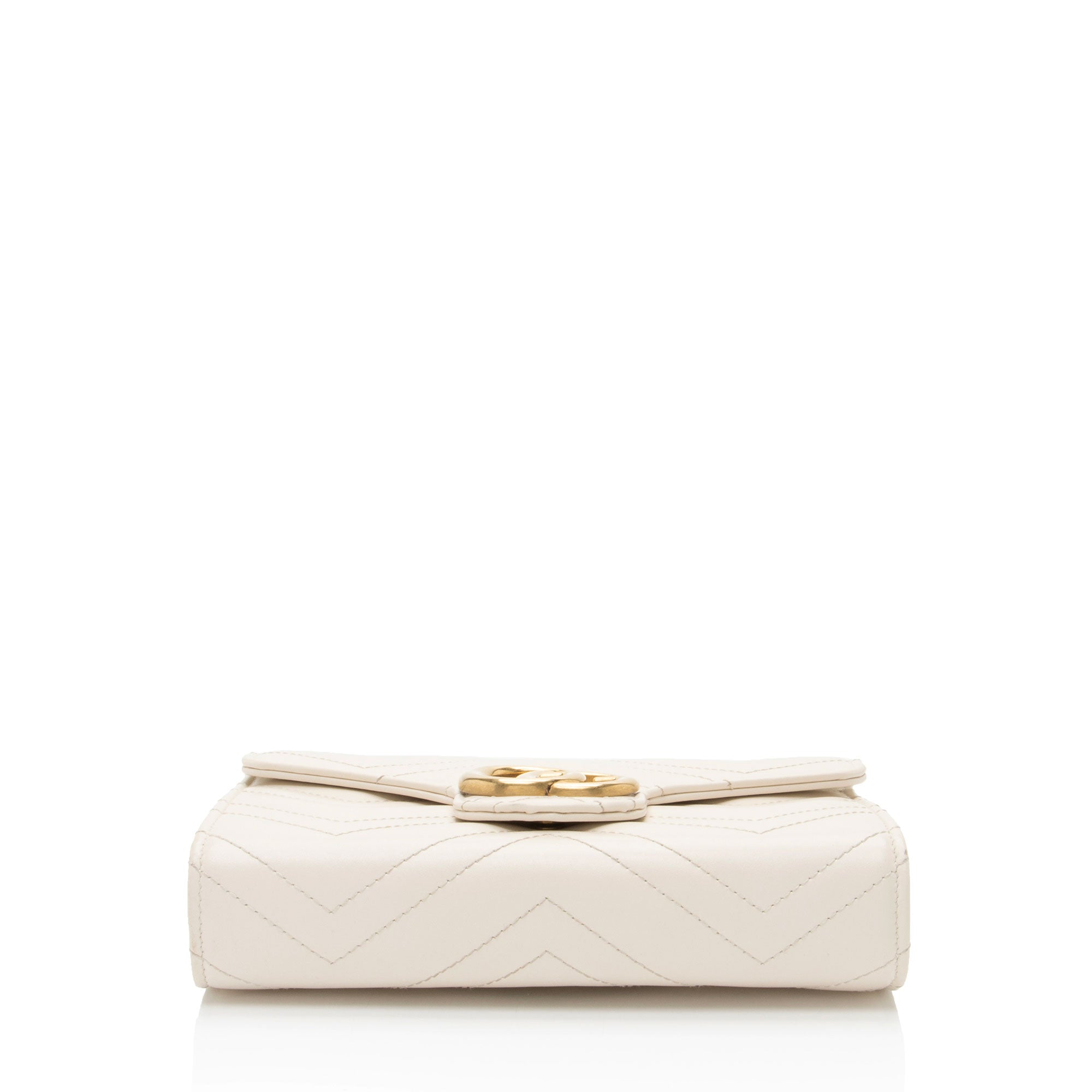 Gucci Matelasse Leather GG Marmont Wallet on Chain
