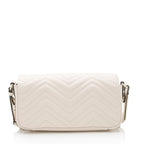 Gucci Matelasse Leather GG Marmont Monochrome Small Flap Shoulder Bag (SHF-KTzQNK)