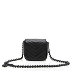 Gucci Matelasse Leather GG Marmont Monochrome Square Chain Belt Bag