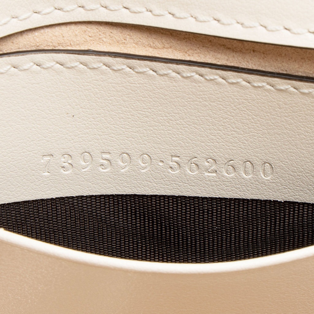 Gucci Matelasse Leather GG Marmont Monochrome Square Chain Belt Bag