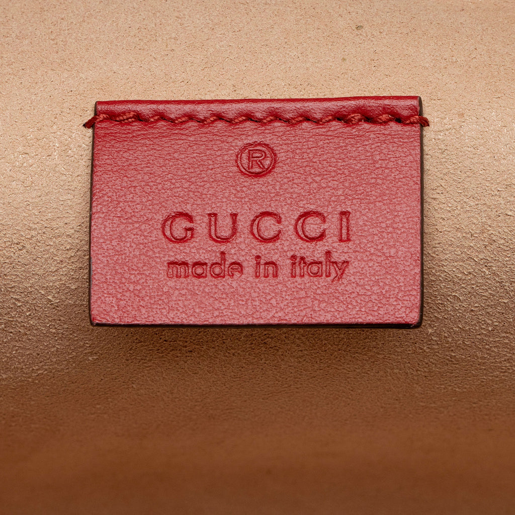 Gucci Matelasse Leather GG Marmont Round Mini Backpack