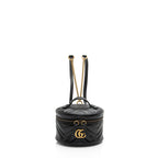 Gucci Matelasse Leather GG Marmont Round Mini Backpack (SHF-tbmiZF)