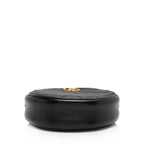 Gucci Matelasse Leather GG Marmont Round Mini Shoulder Bag (SHF-16xHJX)