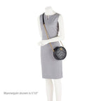 Gucci Matelasse Leather GG Marmont Round Mini Shoulder Bag (SHF-16xHJX)