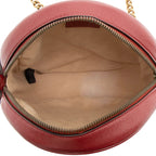 Gucci Matelasse Leather GG Marmont Round Mini Shoulder Bag