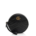 Gucci Matelasse Leather GG Marmont Round Wristlet (SHF-Zt6z5J)