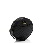Gucci Matelasse Leather GG Marmont Round Wristlet (SHF-Zt6z5J)