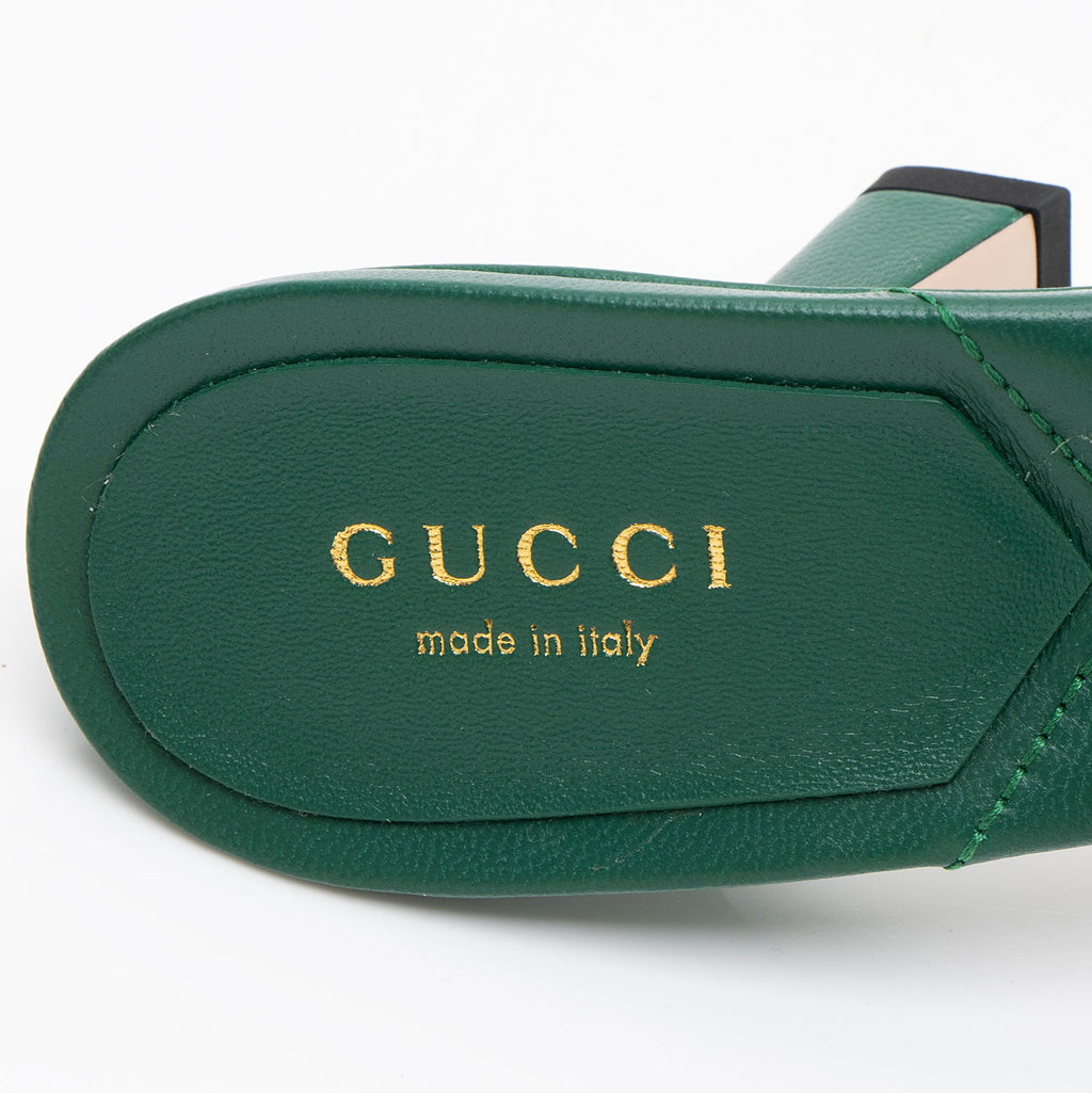 Gucci Matelasse Leather GG Marmont Slides - Size 5 / 35