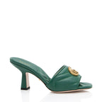 Gucci Matelasse Leather GG Marmont Slides - Size 5 / 35