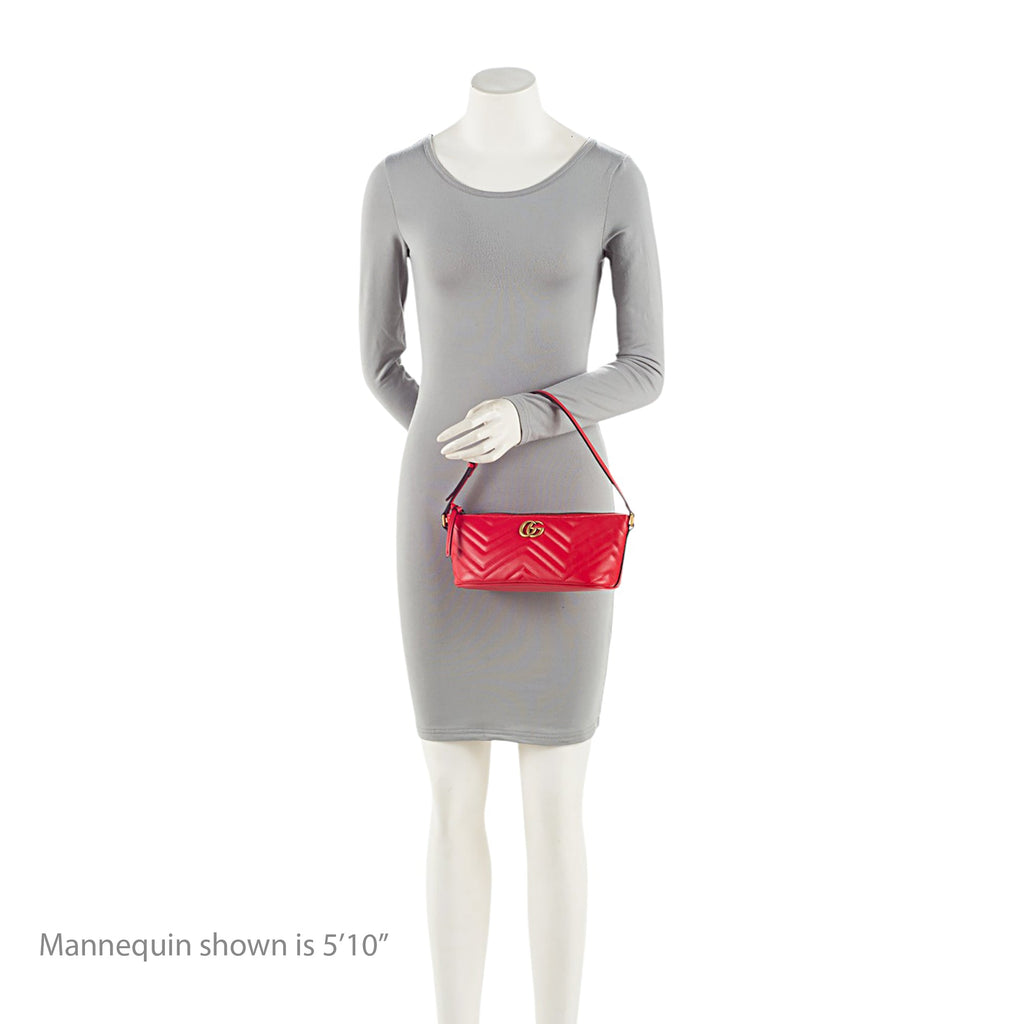Gucci Matelasse Leather GG Marmont Sling Shoulder Bag