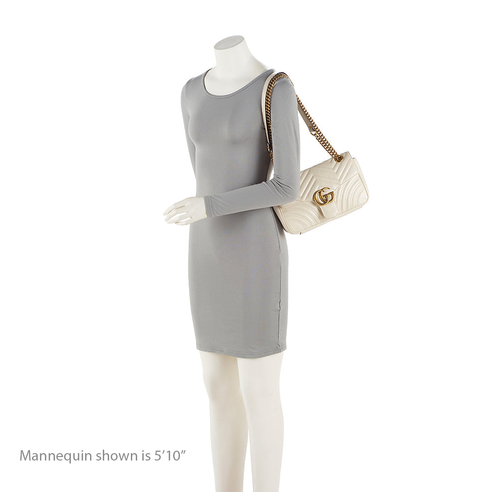 Gucci Matelasse Leather GG Marmont Small Bag (SHF-20501)