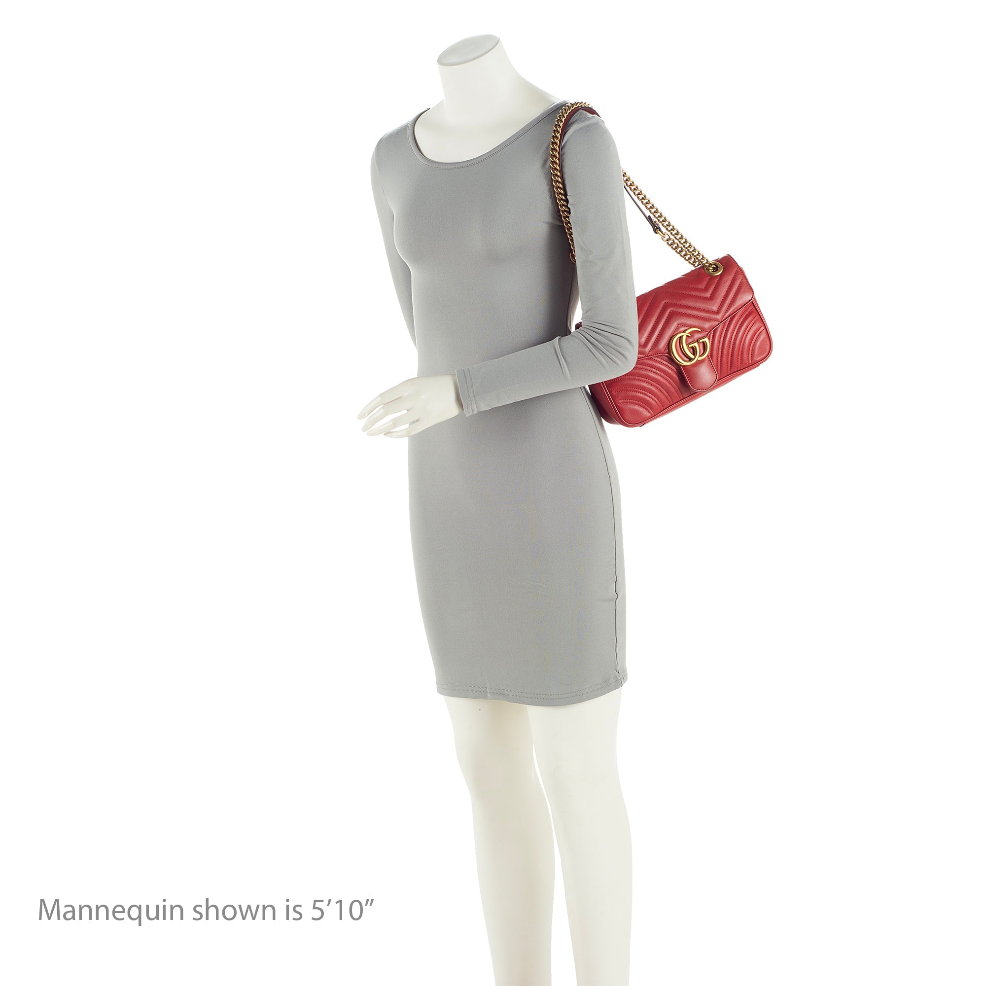 Gucci Matelasse Leather GG Marmont Small Bag (SHF-22851)