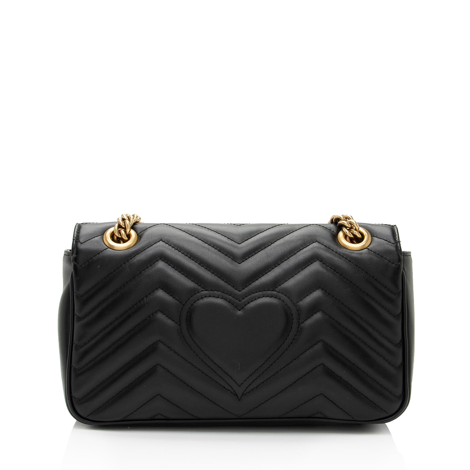 Gucci Matelasse Leather GG Marmont Small Bag (SHF-2mFLX9)