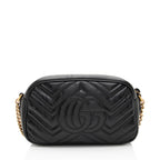 Gucci Matelasse Leather GG Marmont Small Camera Bag